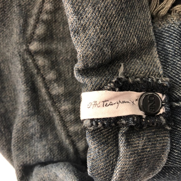 One Teaspoon Free People Bandit Shorts Shredded XL - Picture 6 of 8